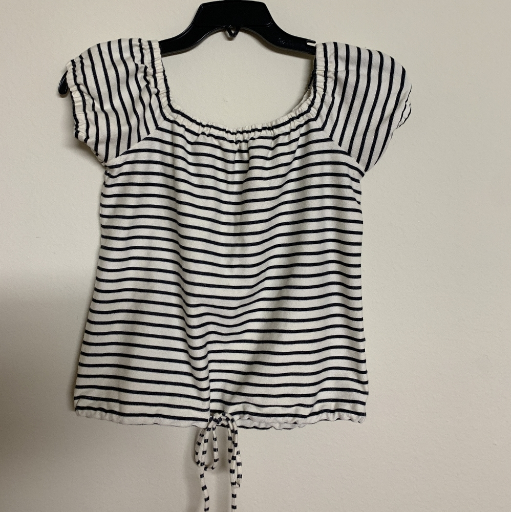 CUTE STRIPEY OFF-SHOULDER TOP